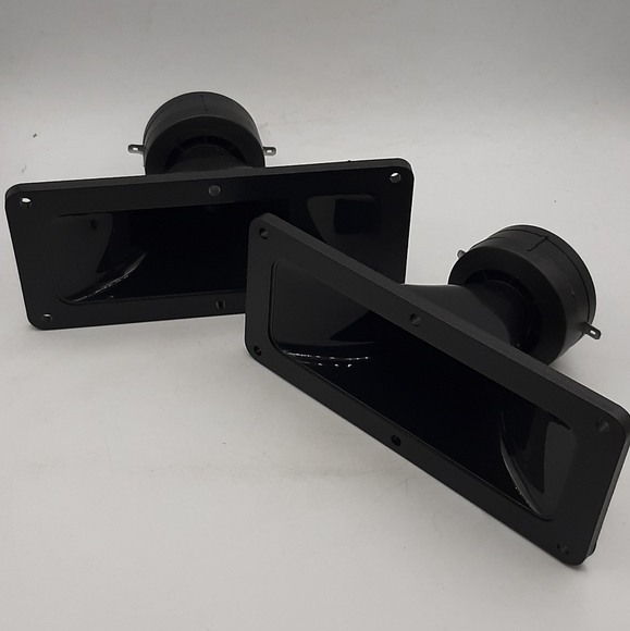 One Pair 3 1/8" x 7 3/8" Inch Piezo Flush Mount Horn TWEETERS Home Car Pro - Picture 4 of 6